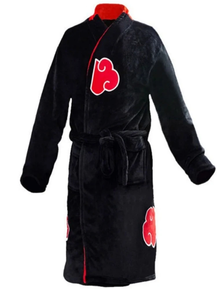 Naruto nowe szlafroki Uzumaki Akatsuki piżamy męskie cosplay kostiumy domowe Yondaime Namikaze szlafrok termiczny koszula nocna piżama — 2