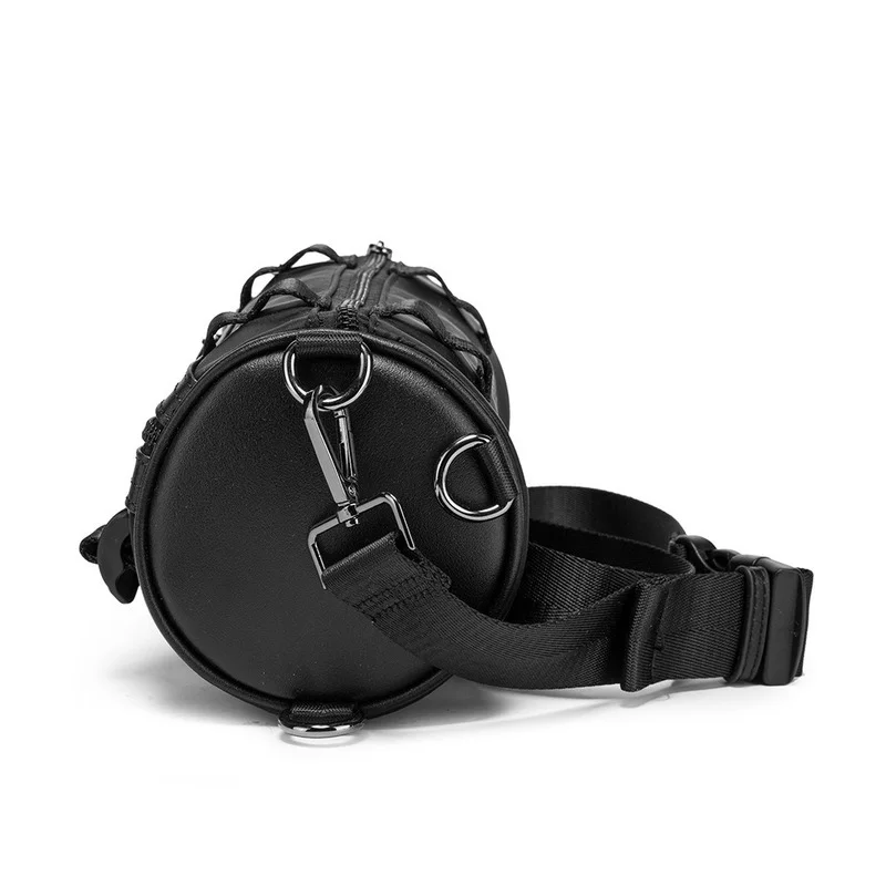Bolso cruzado en forma de barril para hombre, bandolera Oxford, bandolera