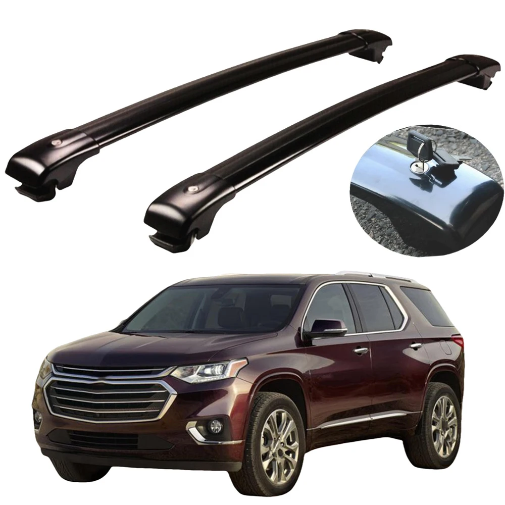 

VULIXYUAN 2PCs Crossbars Cross bars Roof Racks Fits for Chevrolet Traverse 2009-2017 with roof rails