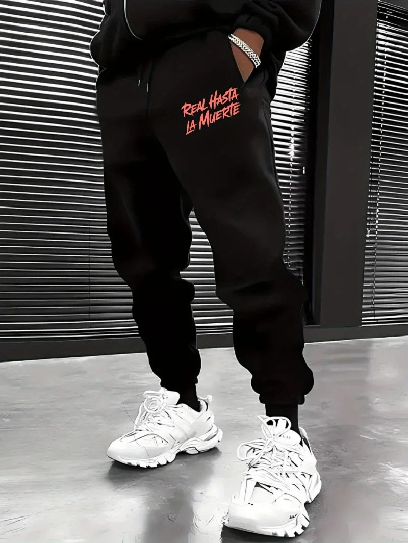 

Осень-зима 2025: мужские спортивные штаны розового цвета, настоящая смерть, элитная роскошь для мужчин и женщин, тренажерный зал