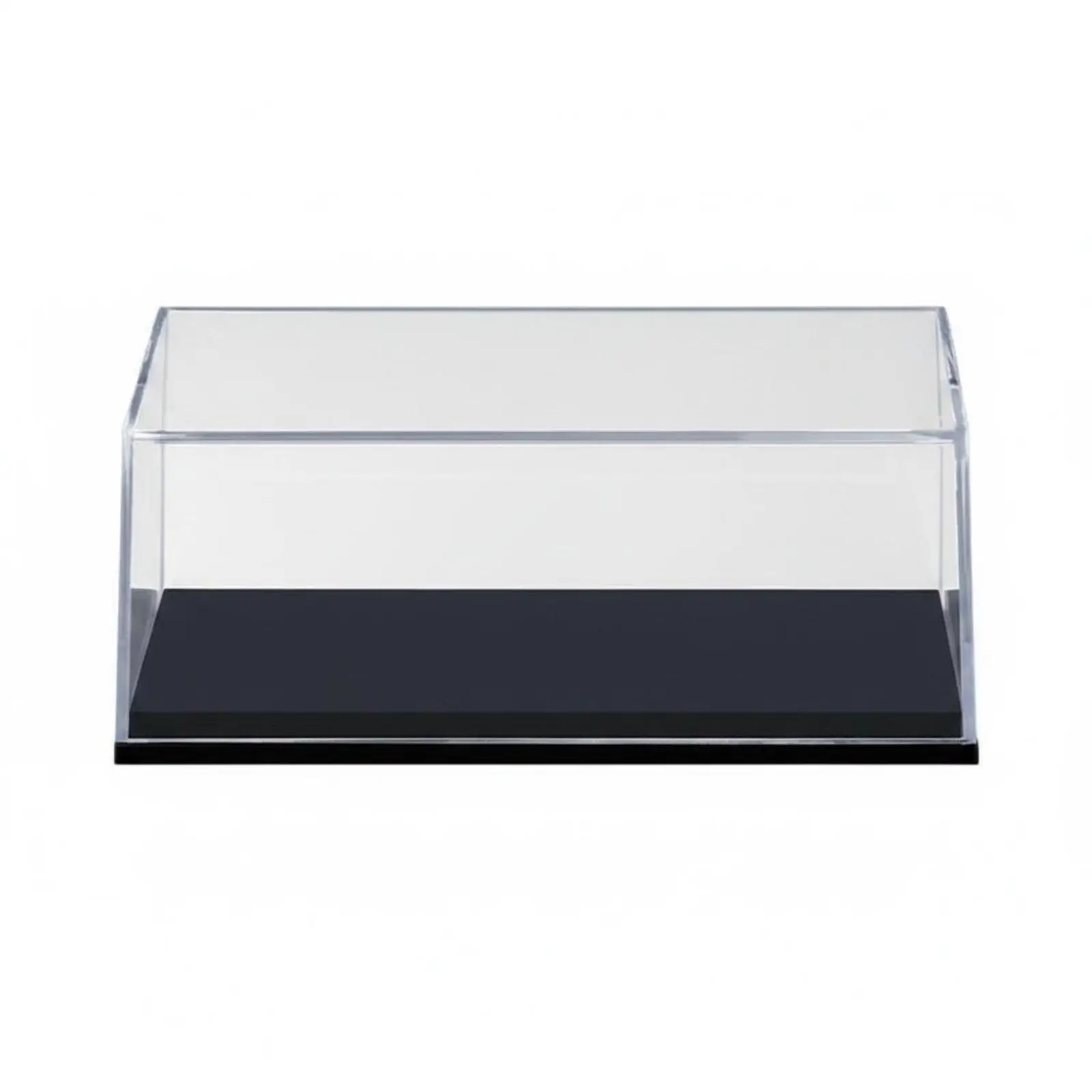 Transparent Acrylic Display Case for Model Kit Toy Robot Car with Base Stand Shelves Desk Organizer Box