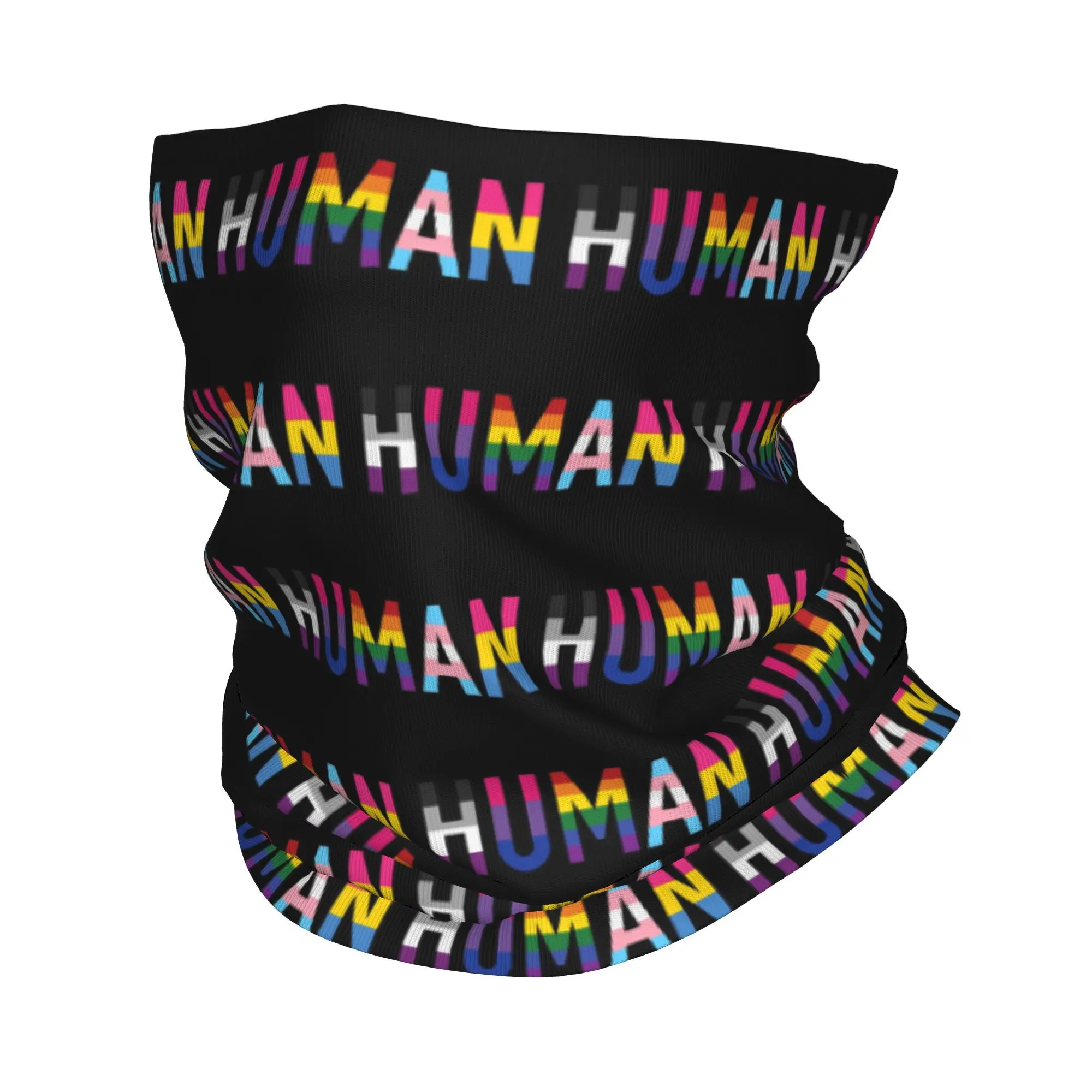 Menselijke Diverse Queer Vlaggen Bandana Halsbeenkap Gedrukt Wrap Masker Sjaal Warme Bivakmuts Rijden Voor Mannen Vrouwen Volwassen Winter