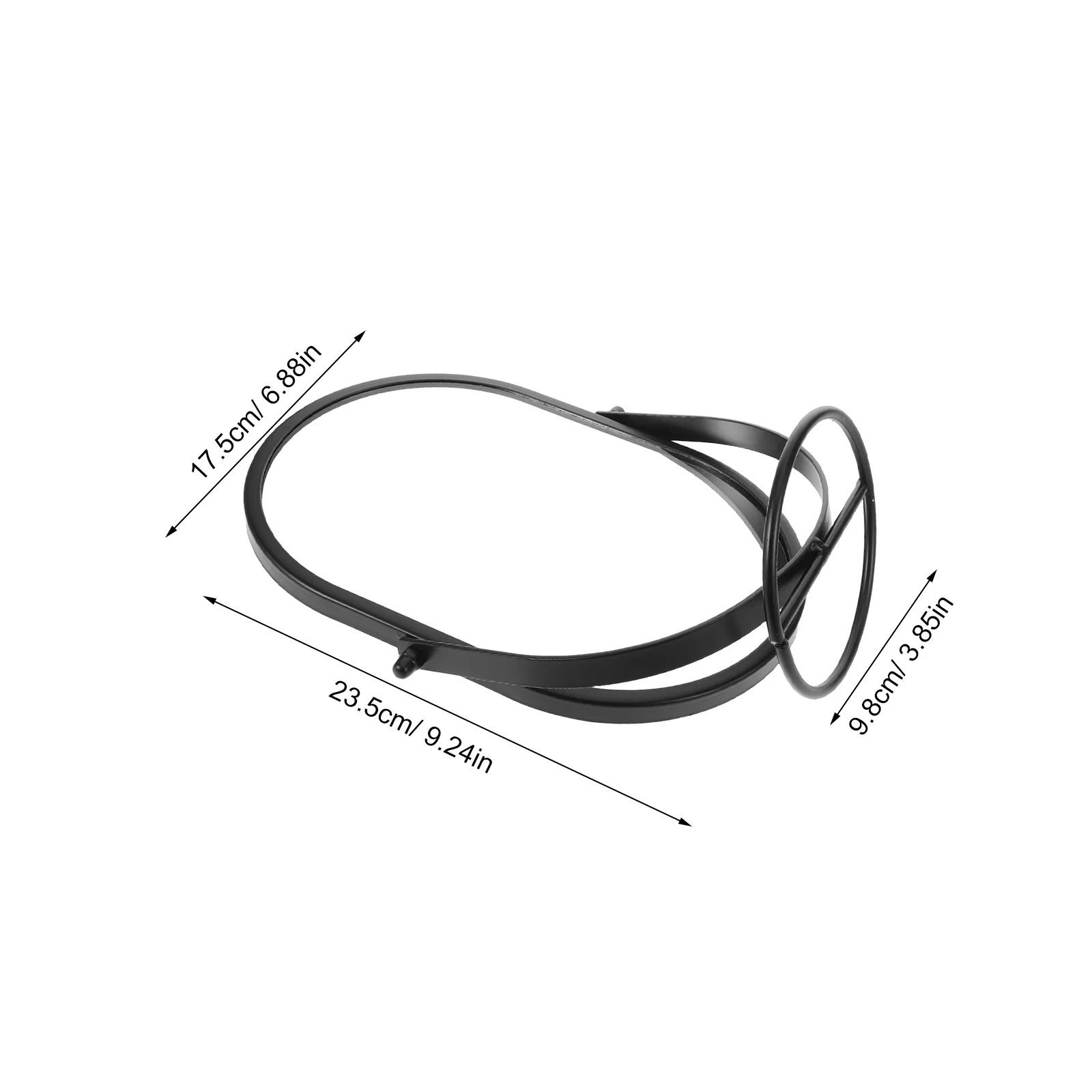 مرآة دوارة للمكتب باللون الأسود، مرآة مكياج بيضاوية حديثة قابلة للدوران، مستلزمات مكياج لسطح المكتب لغرفة النوم وغرفة المعيشة والحمام