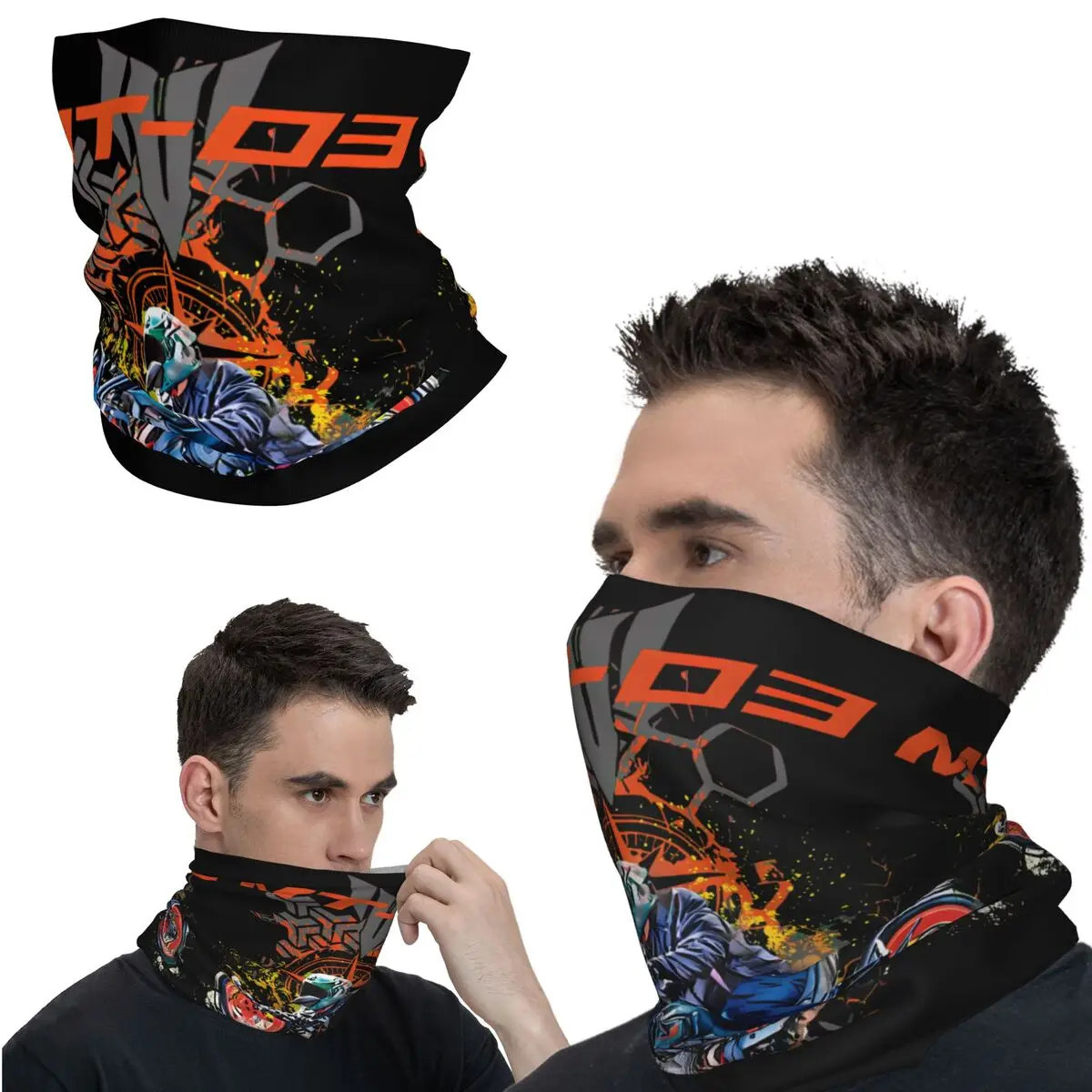 

Amazing MT-03 MT 03 Bandana Neck Gaiter Motocross Wrap Scarf Cycling Face Mask Hiking Unisex Adult Breathable