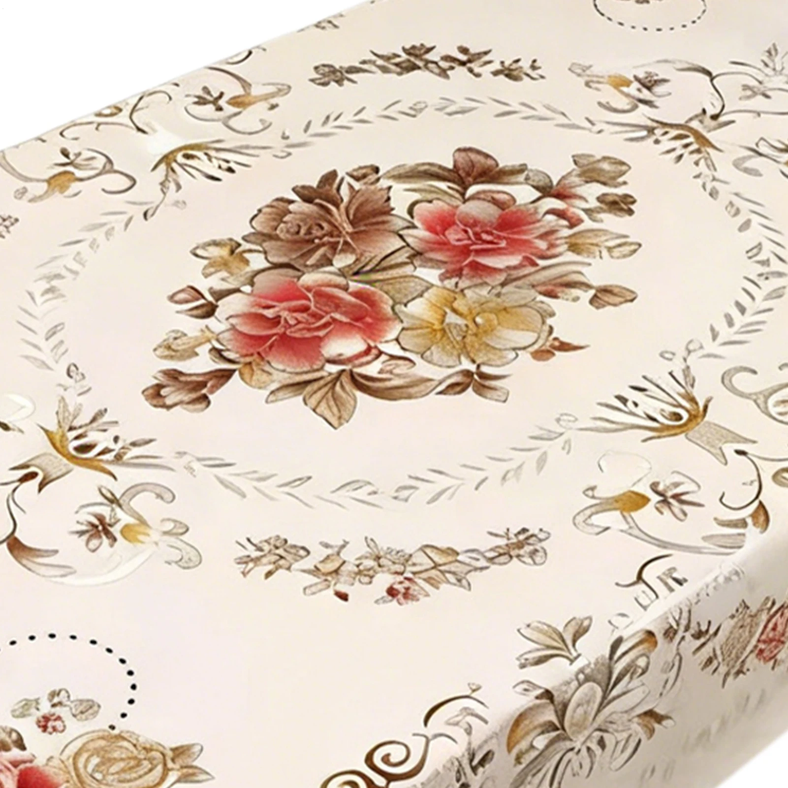 

Table Cloth Rectangle Table 0.9x1.5m Waterproof Oilproof Runner Protector Dining Table Cloth For Christmas Thanksgiving Party