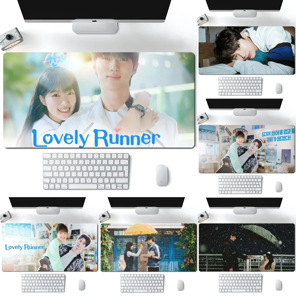 Korean Tv Lovely Runner Byeon Woo-seok Mousepad Computer Laptop Gamer Pad PC Gaming Accessories Desk Mats