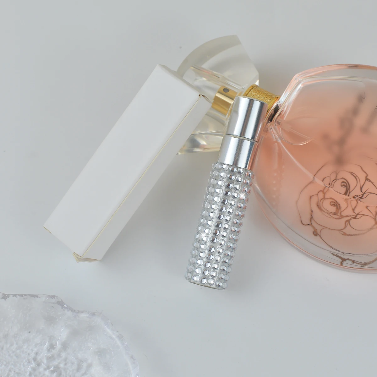 Fragrance Container Glass + Jewelry Perfume Atomizer Scent Sprayer Portable Perfume Decant For On-the-Go Gift Idea