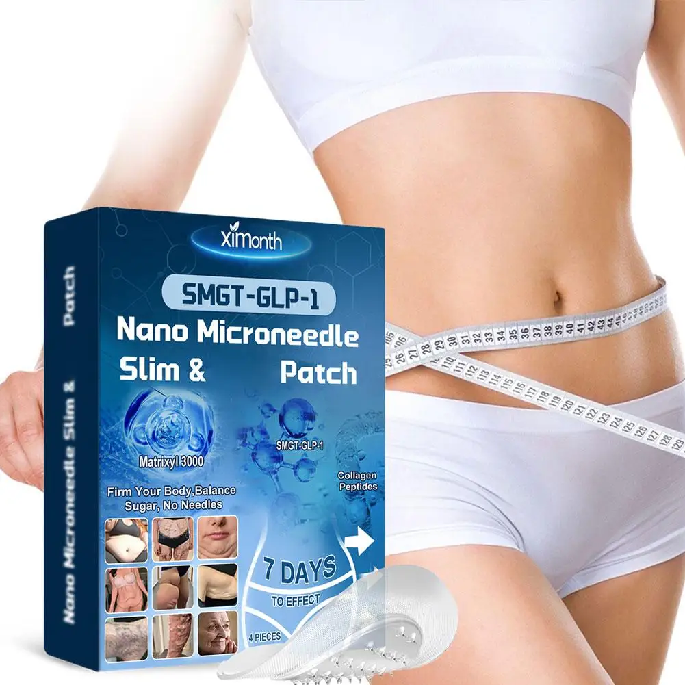 

4/12/20PCS Nanos Microneedle Slimming Patch Natural Plant Formula Ingredients Body Care Patch Fat Burning Slimming Care Patch