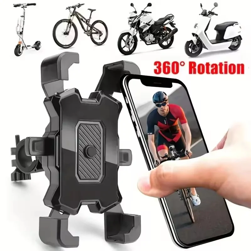 Fahrrad-Handyhalterung Motorrad Verstellbarer Ständer 360° °   Drehbare GPS-Handyhalterung für Fahrräder, Sportzubehör für iPhone Xiaomi