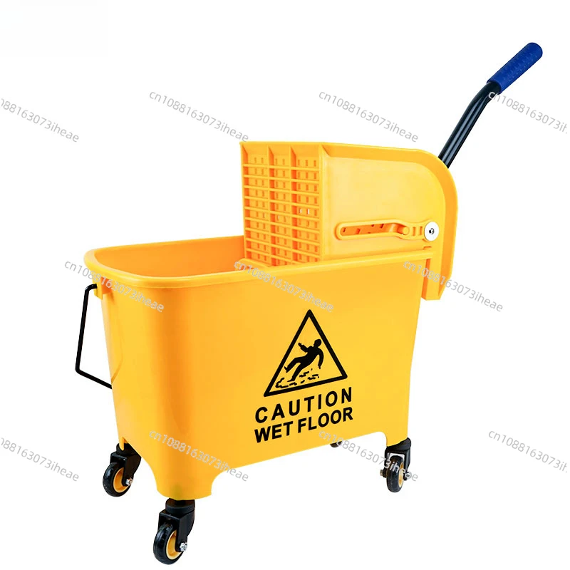 

Baiyun double barrel water squeezer mop bucket squeezing water free hand washing bucket hotel washing mop
