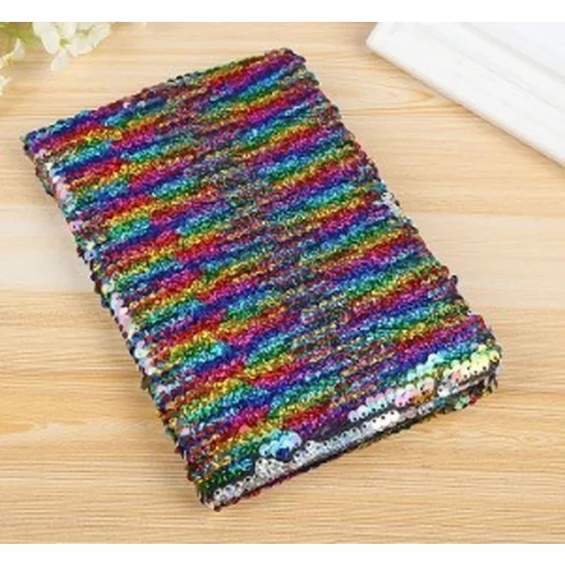 Reversible Sequin Journal Diary Magic A6 Note Book Writing Book for Kid Girl Children Sequins Notebook Hot Notebooks Stationery