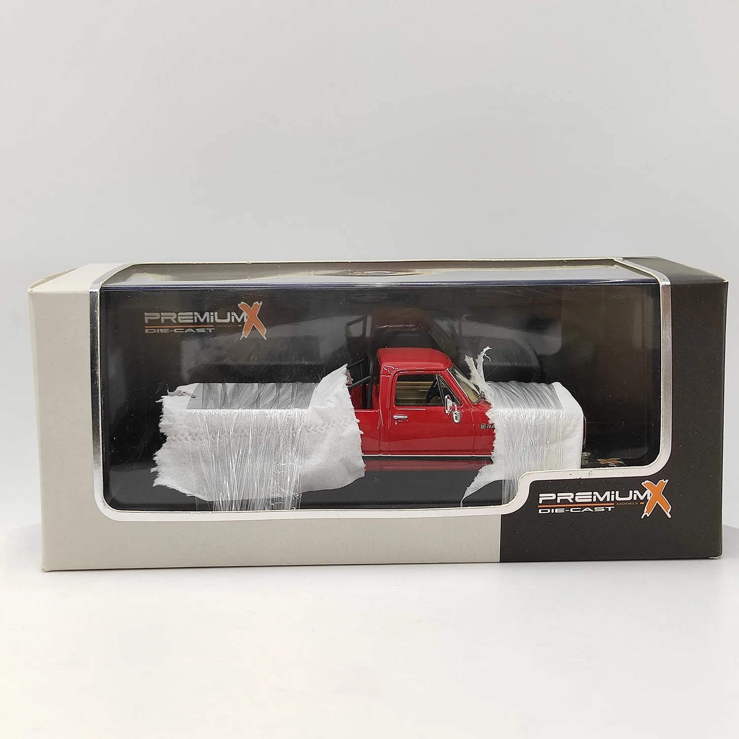 

Литая под давлением модель автомобиля премиумX RAM 1987, масштаб 1/43, красный пикап из сплава