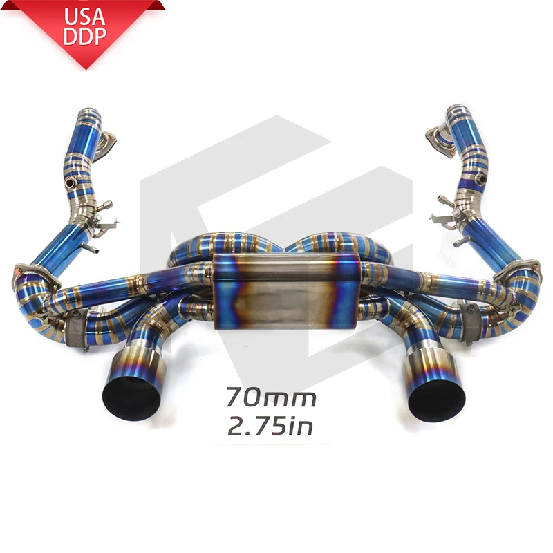 ING Performance Ti allo escape completo para Porsche 718 GT4 RS 4,0 T válvula de mufla de eje de bajada herramientas para vehículos accesorios para automóviles