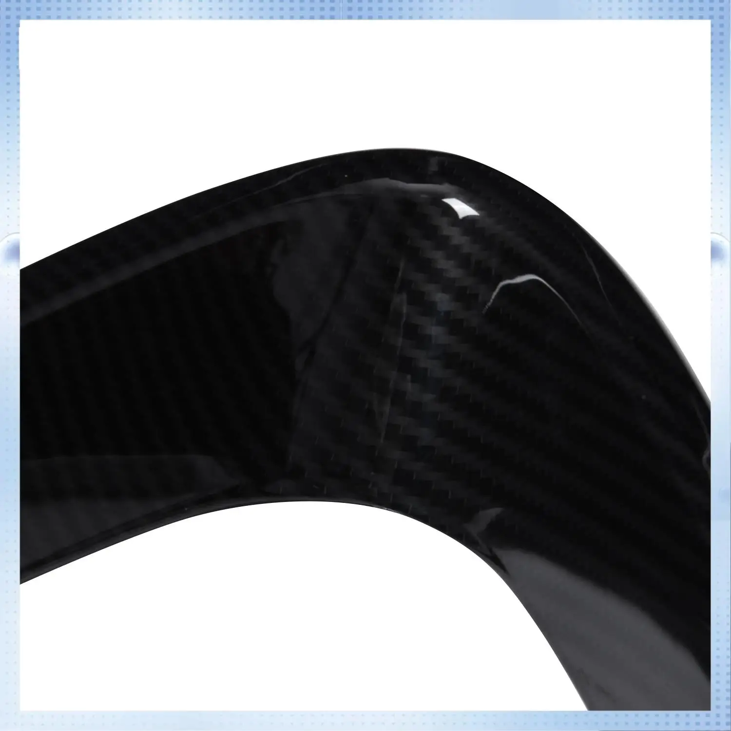 

NEW-Carbon Fiber Style Abs Plastic Front Grill Decoration Frame Trim For Alfa Romeo Stelvio 2017 2018 Parts 2Pcs