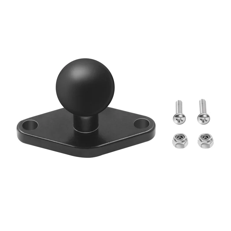 Diamond Aluminum Alloy Ball Base with 1" 25mm Ball Mount Compatible with RAM Mount Support Double Socket Arm