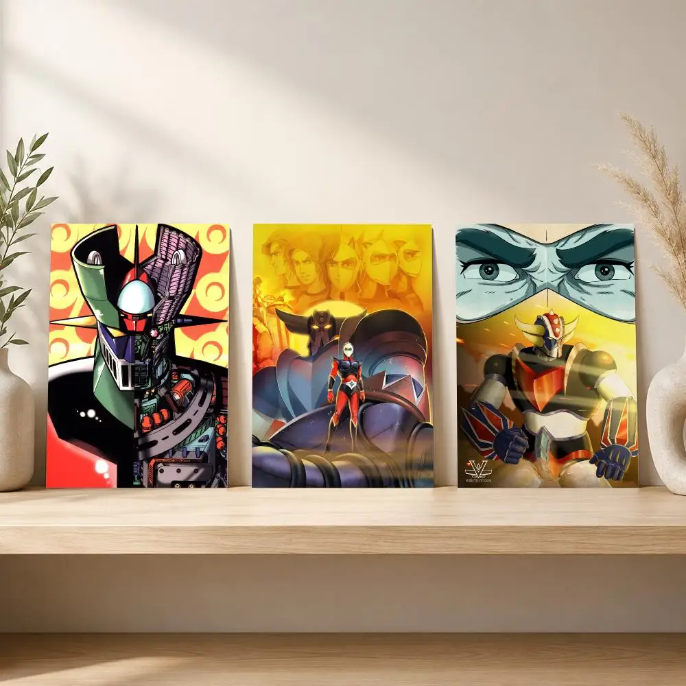 M-Mazinger G-Goldorak Poster Stickers HD Painting Self-Adhesive Modern Art for Bedroom Living Room Home Decor Wall Decals Gift