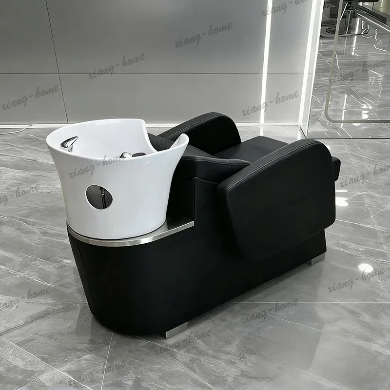 LJY Creative Aesthetic Shampoo Chair Premium Luxury Simple Shampoo Chairs Modern Silla Para Salón De Belleza Salon Furniture