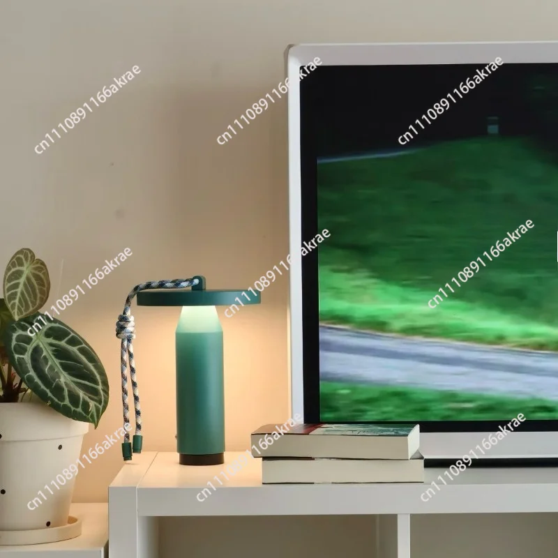 for Portable outdoor lanyard rechargeable LED ambient light living room bedroom bedside light luxury advanced camping