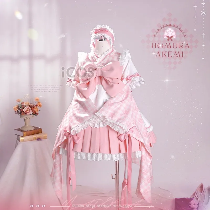 Kaname Madoka Cosplay Kostüm Kleid Anime Puella Magi Madoka Magica Frauen Rollenspiel Kleidung Halloween Anzug Vorverkauf 2024 NEU