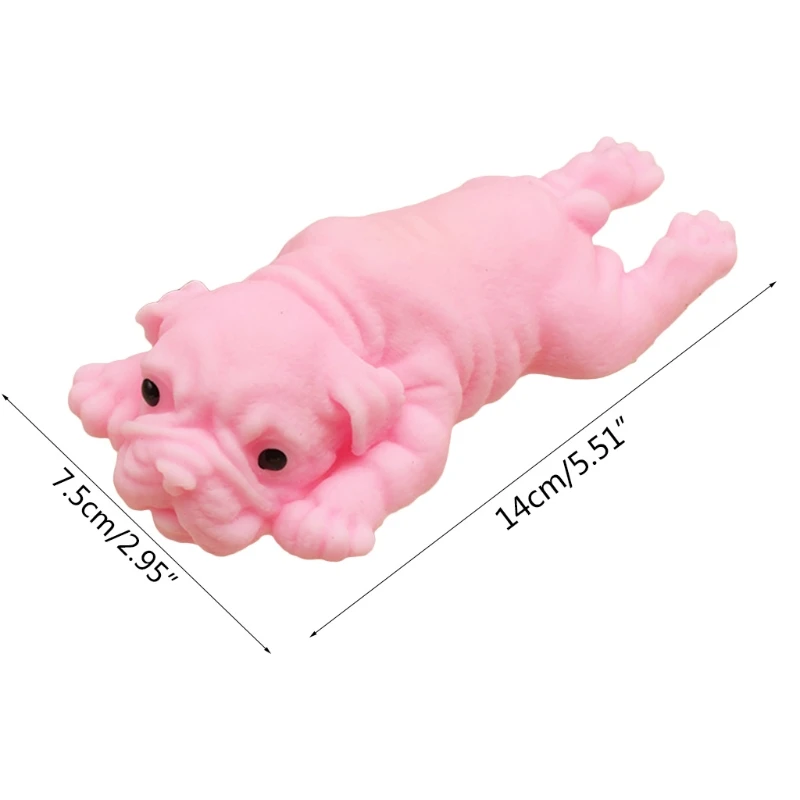 Jouet décompression pression chien dureté élevée bricolage bleu/rose/blanc pour des enfants