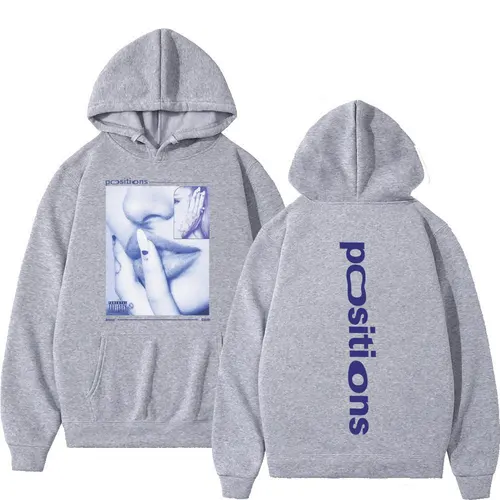Imagen 2 del producto Ariana Grande Positions álbum Retro Graphichoodie hombres mujeres estético moda pulóver de manga larga sudadera Casual de gran tamaño