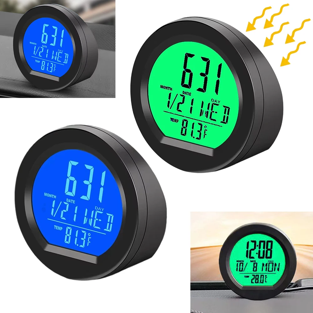 

Автоматическая подсветка, автомобильные часы, датчик вибрации, светящийся ЖК-дисплей, цифровой термометр, приборная панель, устойчивая к высоким температурам