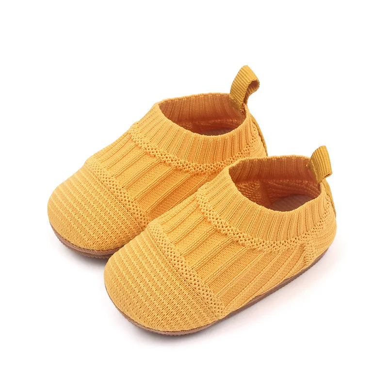 Zapatos de calcetines para bebé, niño y niña, suela de goma suave, zapatillas informales para recién nacidos de 0 a 18 meses