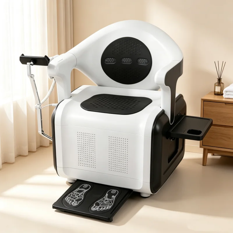 Postpartum Pelvic Floor Muscle Recovery Electromagnetic Massage Chair with Back And Foot Heat Therapy for Training