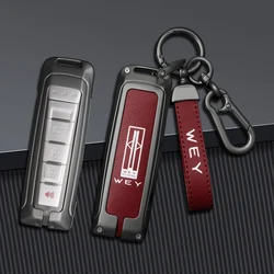 Fashion Zinc Alloy Car Key Case for Great Wall WEY Coffee 01 Coffee 02 VV5 VV6 2023 VV7 A1 A3 A4 A5 A7 A8 Auto Remote Key Fob