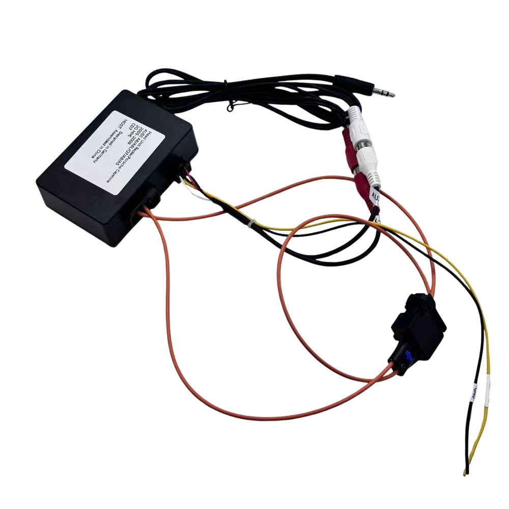 

Joyeauto AUX car fiber optic decoder box amplifier adapter fiber optic box cable accessories for 2005-2008 Audi cars with MMI 2G
