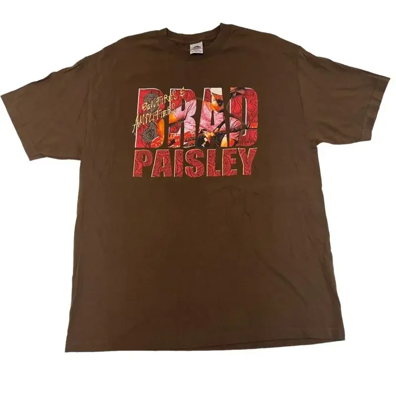 Brad Paisley T Shirt Adult XL Music Bonfires Amplifiers Tour Country Band