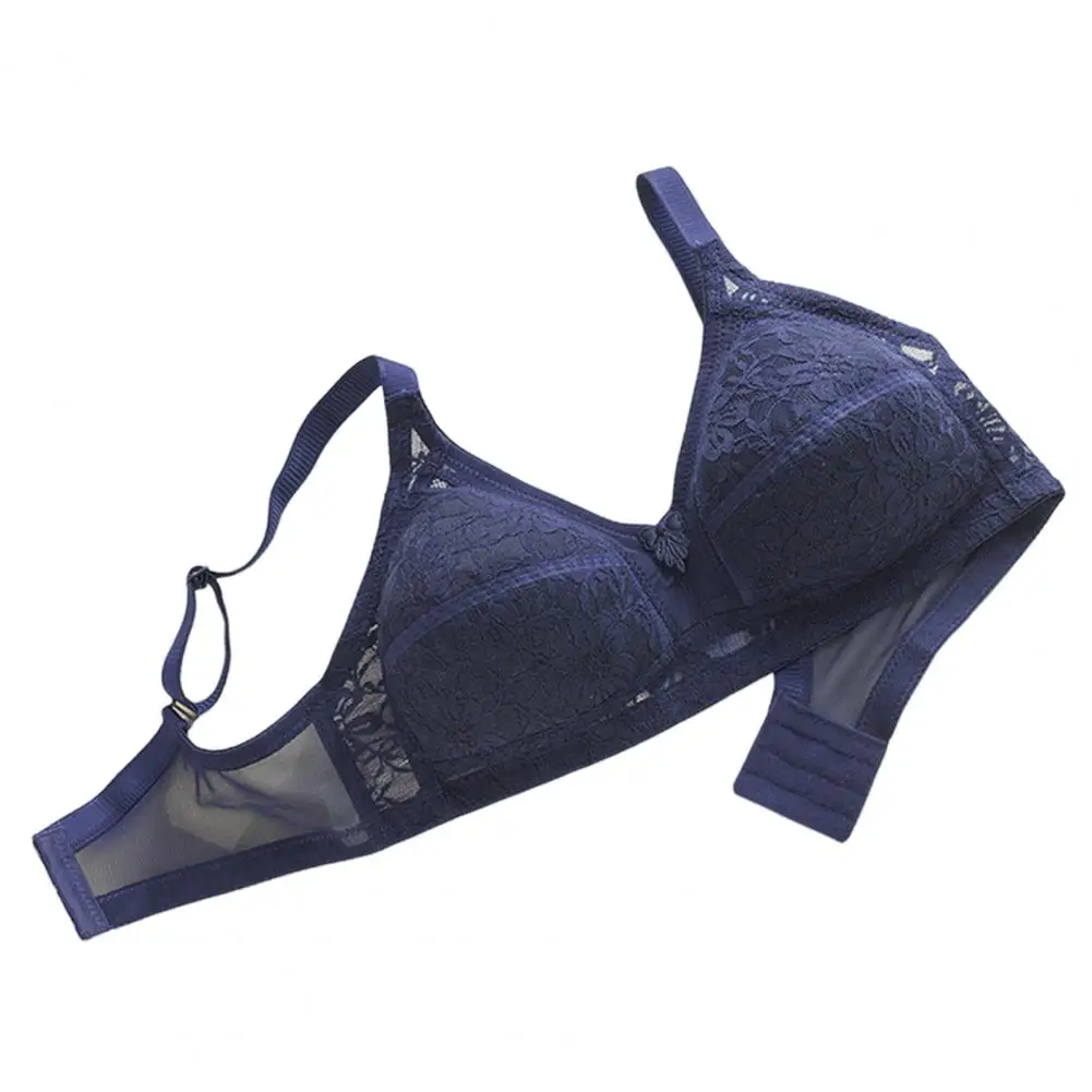 Reggiseno in nylon di cotone Reggiseno quotidiano da donna Reggiseno push-up in pizzo senza ferretto per un massimo comfort Supporto da indossare tutto il giorno nelle feste di viaggio in ufficio