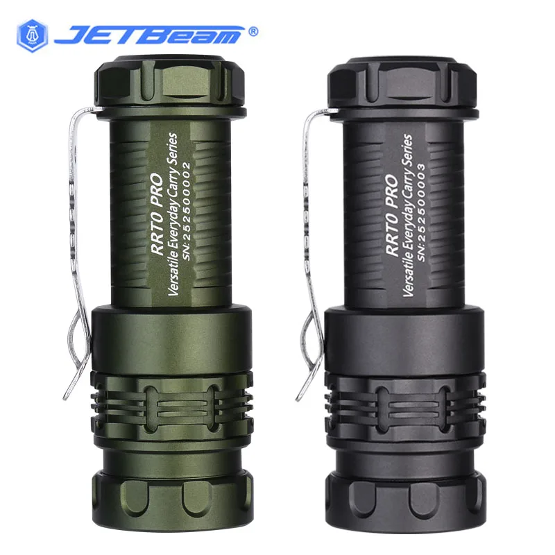 Jetbeam RRT0 PRO High-performance EDC Flashlight 1680LM Four-color Light Source Torchlight with Magnetic Tail by 850 MAh Battery
