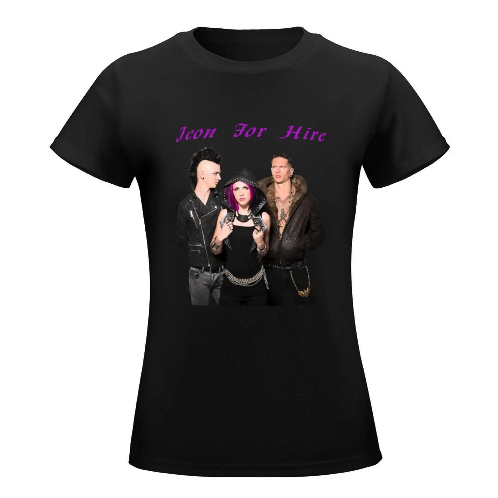 Icon For Hire T-Shirt graphics aesthetic clothes Aesthetic clothing summer tops black t-shirts for Women