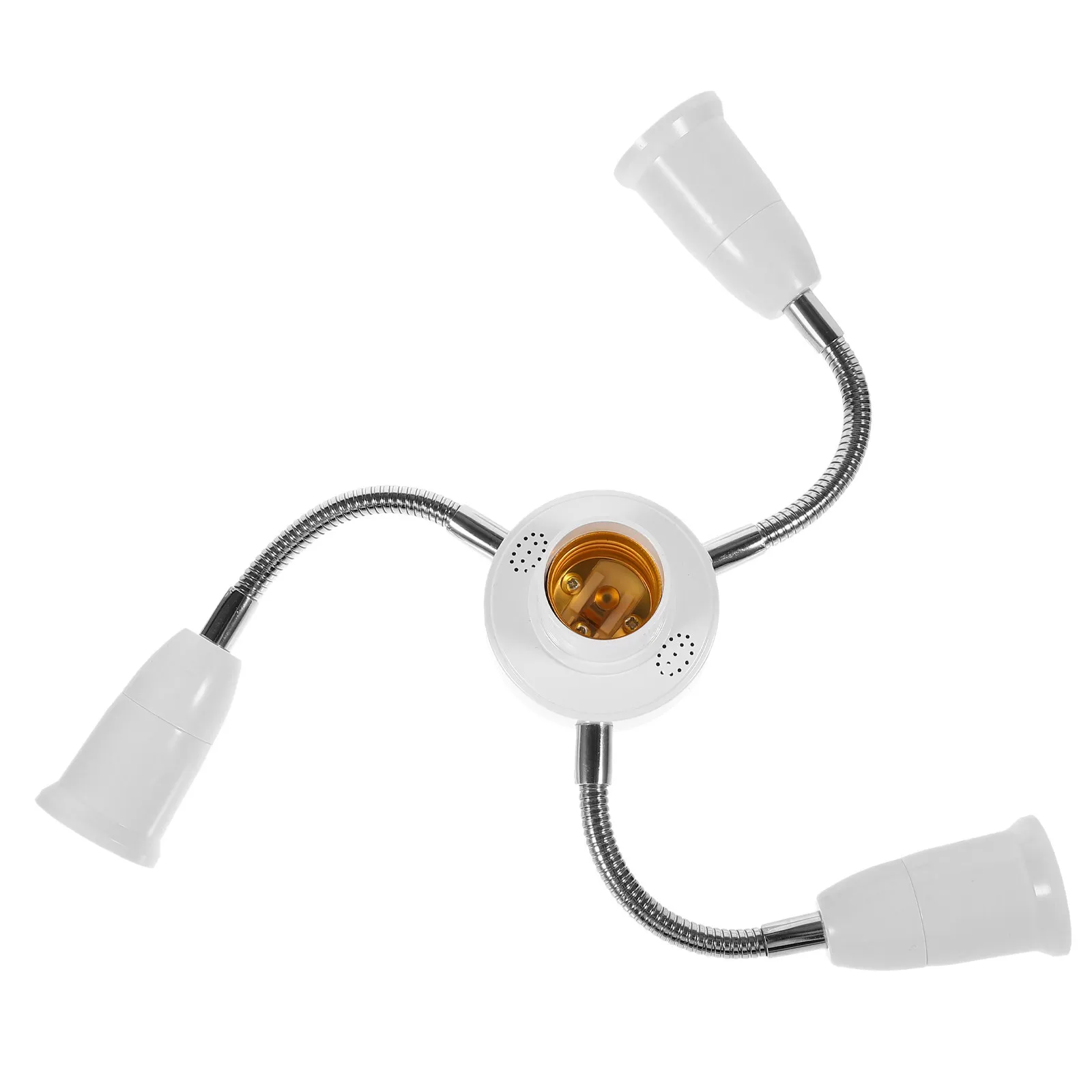 

Multi Heads E27 Light Socket Adapter with Flexible Hose 4 Port Bulb Holder Extender for Home Office Lighting Setup Socket Branch