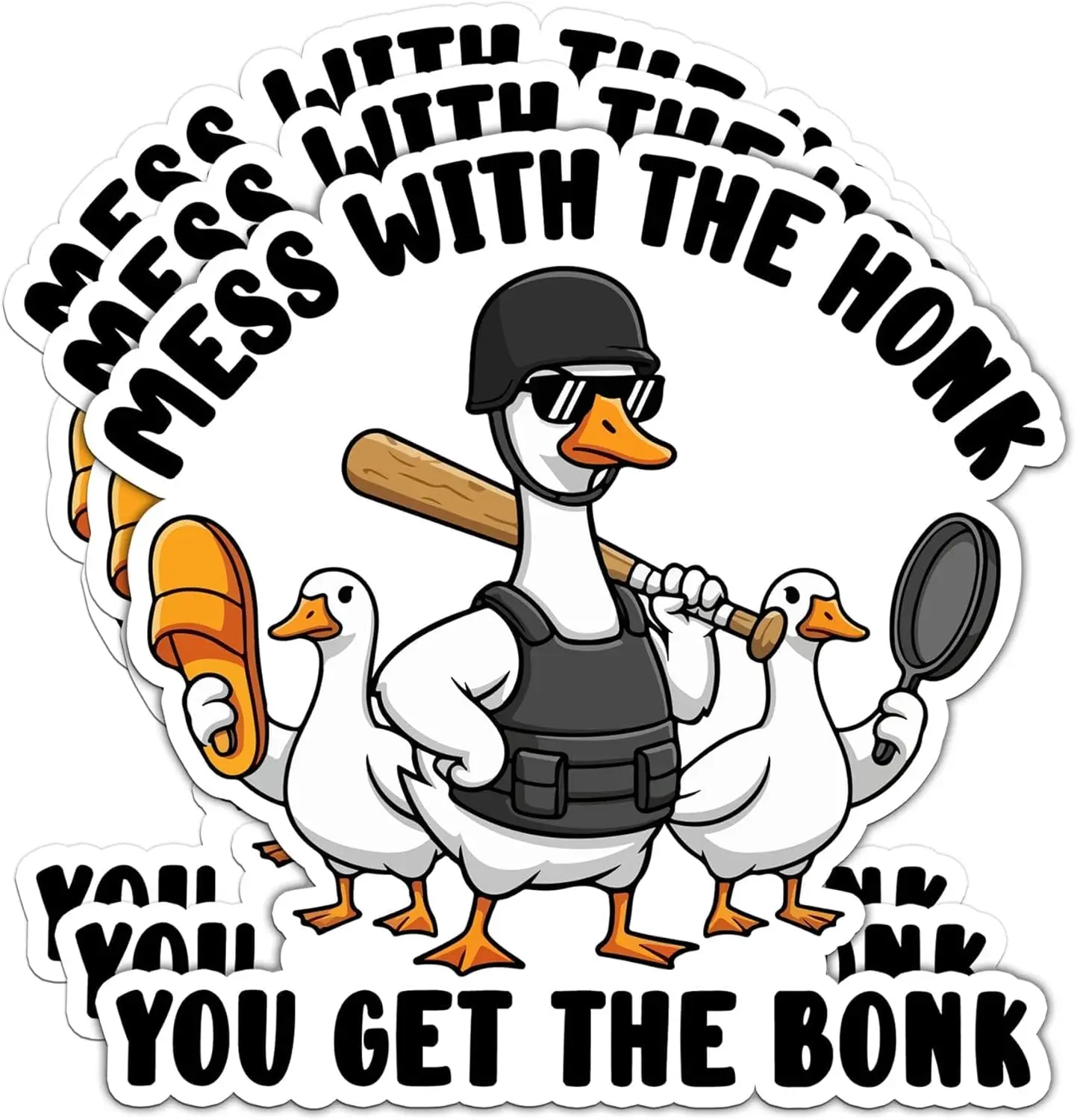 

3 шт., наклейки «Спаук с хонком, ты, получите бону» — забавные наклейки с гусиными мемами — хаотическая энергетическая наклейка с животными, саркастическая наклейка с юмором СДВГ