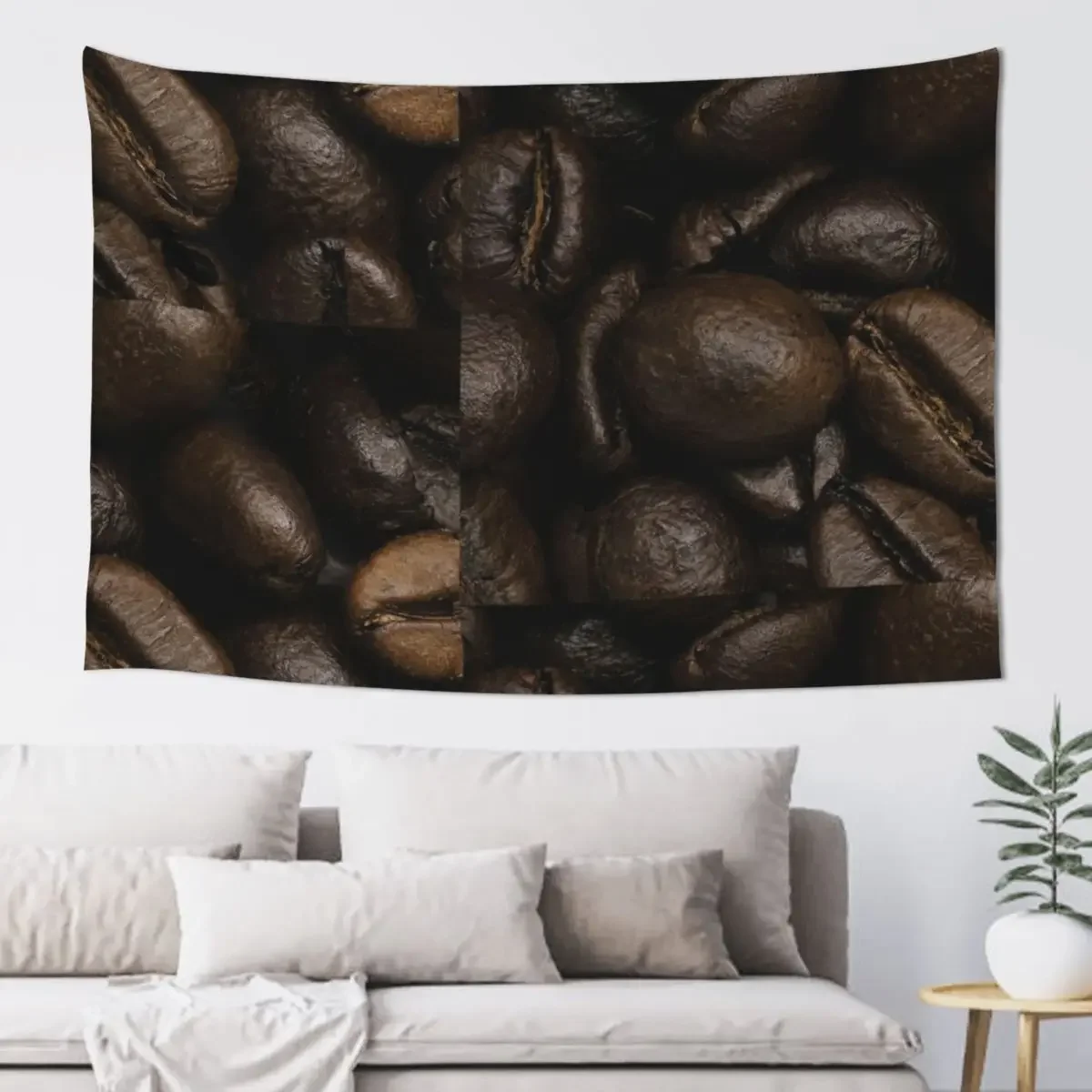 Image: Coffee beans (close, macro) Tapestry Decoration For Home Art Mural Decorations For Room Tapete For The Wall Tapestry