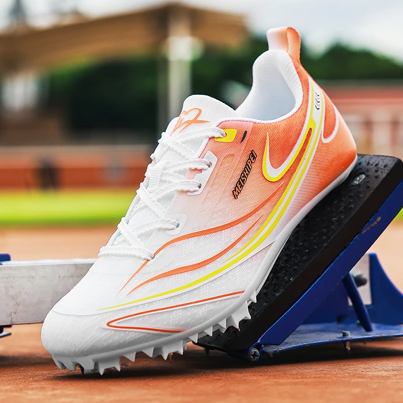 

Men's Women's Spikes Athletics professional Athletic shoe Spikes Tracking Shoes Athletics Sneaker Match Training High Quality