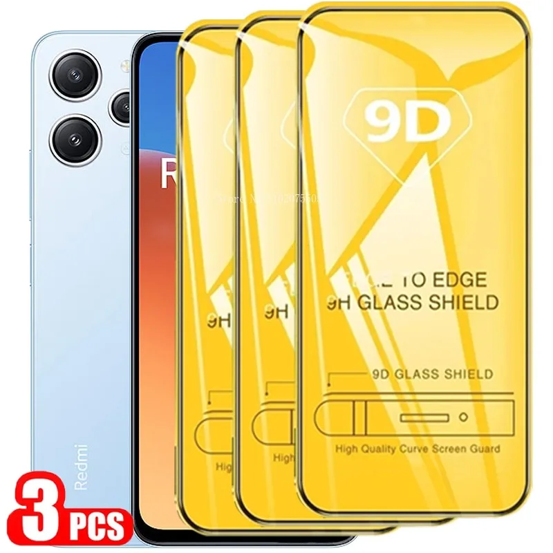 

3Pcs 9D Screen Protector For Xiaomi Redmi 12 12C A1 A2 Plus K60 Pro Tempered Glass Redmi 10C 10A 10 9T 9C 9A 9I 9 8A 8 7A 7 K50