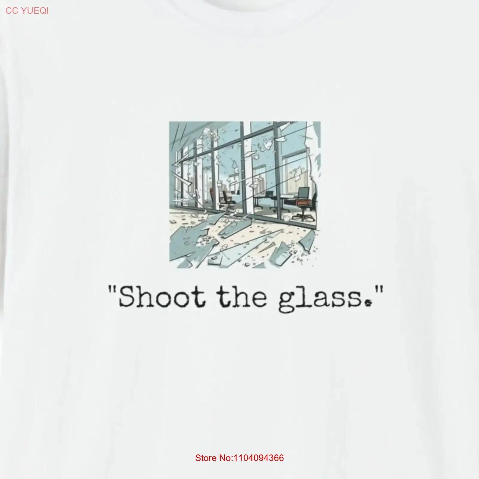 Shoot the Glass camiseta vintage lavada moda cómoda ropa de diseñador streetwear Top para uso diario gráfico Casual