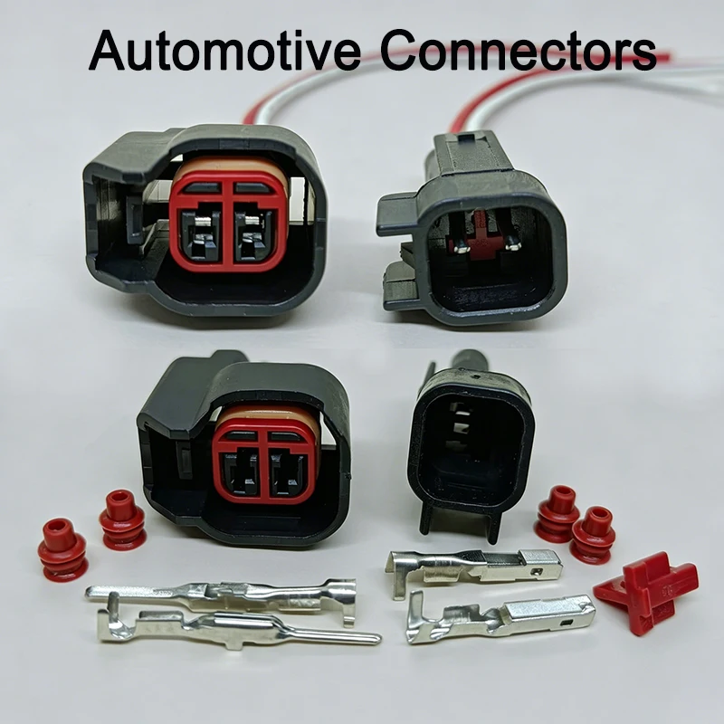 2-Pin Automotive Connector Kit  DJ7029F-1.5-21 Male Female Plug with Terminals Seals for  ABS Sensor Fuel Injector AC Retrofit