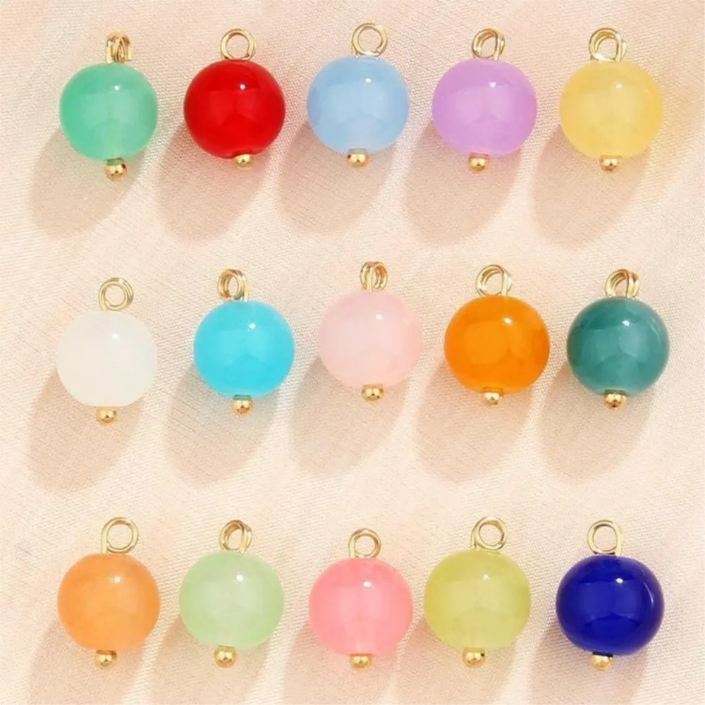 20 قطعة/الوحدة الزجاج كريستال سحر الخرزة المعلقات موصل DIY بها بنفسك القرط سوار قلادة صنع المجوهرات الاكسسوارات اليدوية