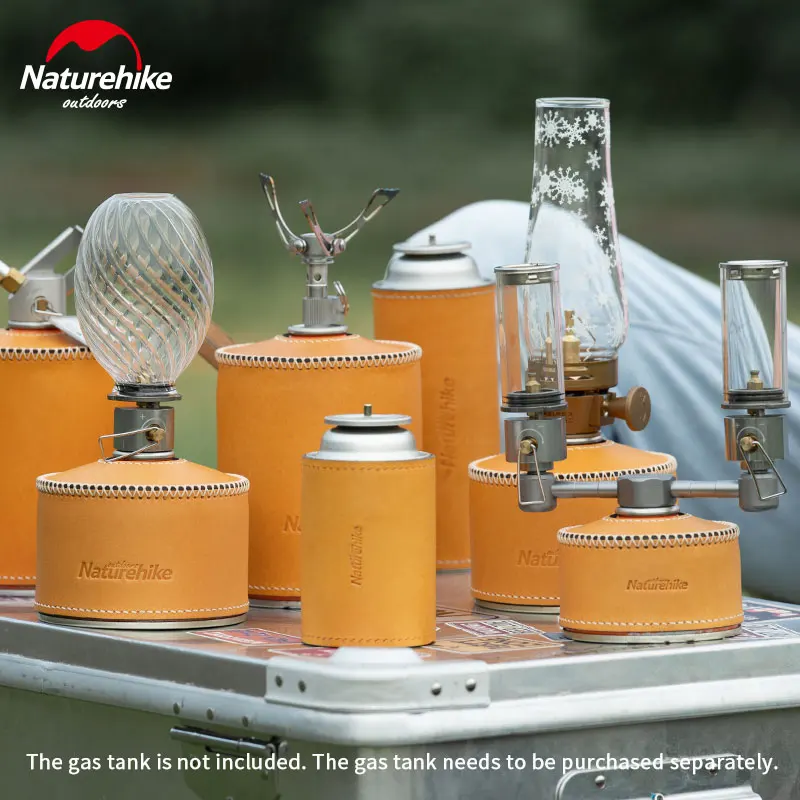 Naturehike Outdoor 5 Types Gas Tank Leather Case Ultralight Durable Protect Jar Camping BBQ Gas Tank Leather Set Picnic Tools