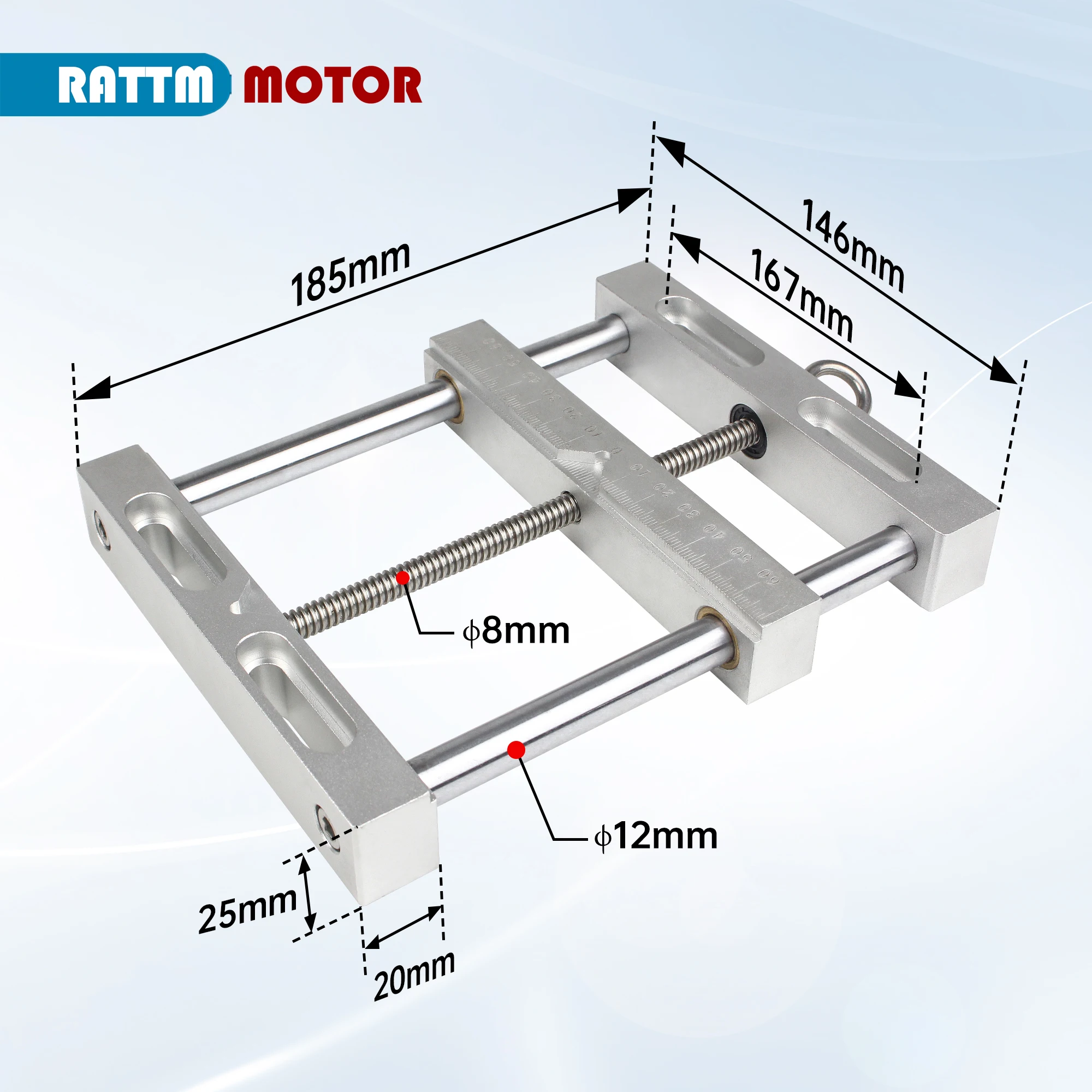 Stainless Steel Adjustable High Precision Engraver Vise Clamp Tools For CNC Router Milling Machine