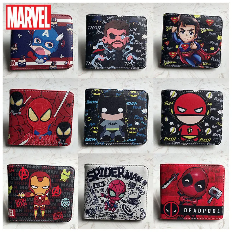 

MINISO Disney Avengers Superhero Short PU Wallet Student Wallet Wallet for Men Wallet for Women