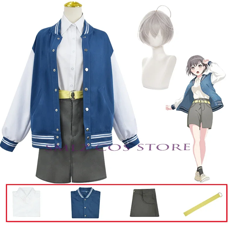 Takamatsu toattention cosplay anime BanG Dream! Costume dress coat school uniform wig Halloween party outfit for women