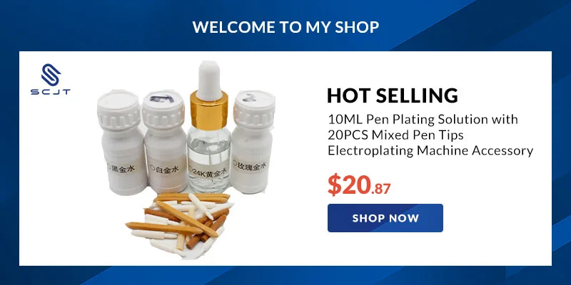 100pcs Double End Rhodium Pen Tips For Gold Jewelry Pen Plating Tip