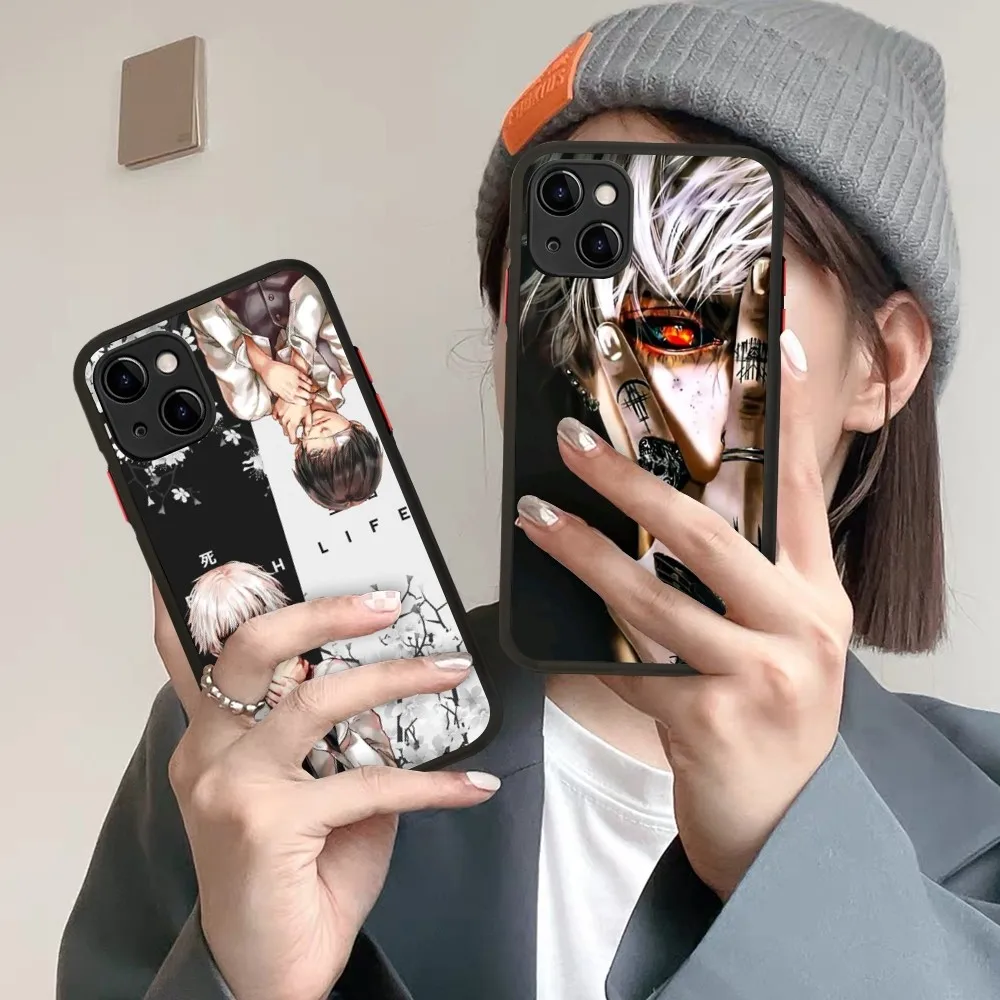 

Tokyo Ghoul Kaneki Ken Phone Case For IPhone 14 X XR XS 7 8 Plus 11 12 13 Pro MAX 13mini Matte Shockproof Case