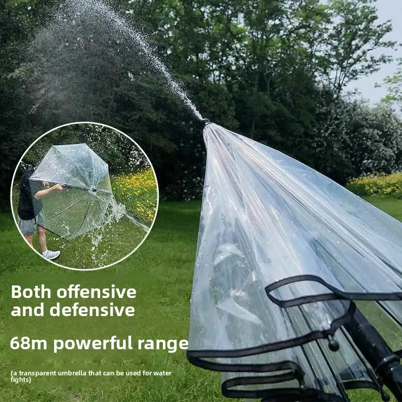 New Umbrella Water Gun Water Spray Toy Sun-proof and Rain-proof Children's Water Toys Adult Water Fight Summer Cool Holiday Gift