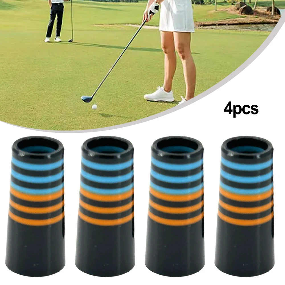 1Pc Golf Pole Ferrule Plastic Multi Rings Colored Rubber Sleeve For Golf Club Training Shock Absorbent Shaft Iron Ferrules Parts